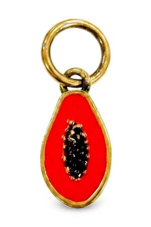 Chloé papaya-pendant bag charm