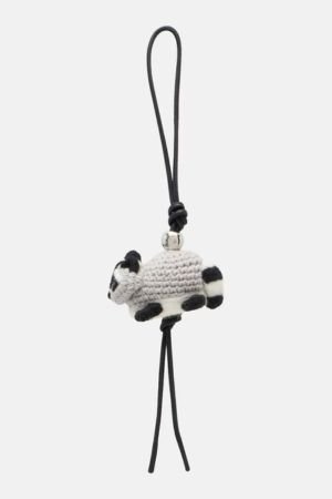 Loewe Racoon leather-trimmed bag charm