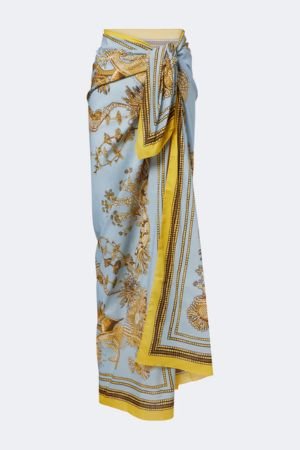 La DoubleJ Printed cotton beach cover-up