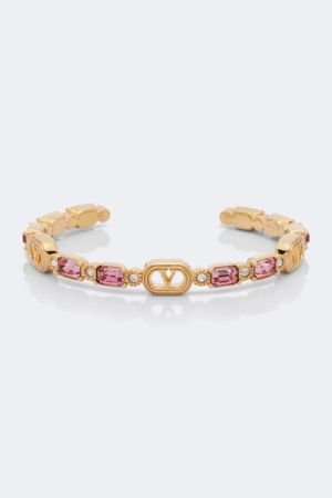 Valentino Ovalette Swarovski®-embellished cuff bracelet