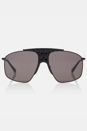 Alaïa Lettering Logo aviator sunglasses