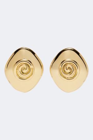 Déhanche Koru 14kt gold-plated stud earrings