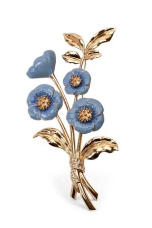 Carolina Herrera flower brooch