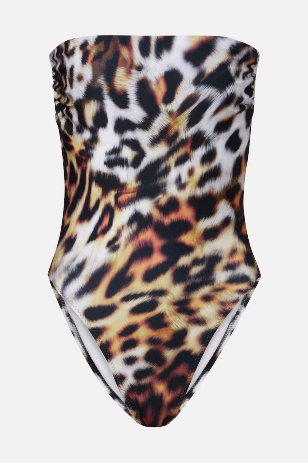 Norma Kamali Bishop leopard print swimsuit