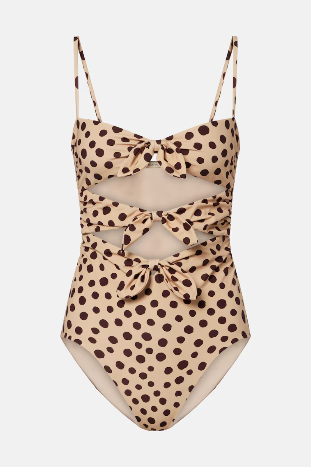 Valentino Polka-dot cutout swimsuit