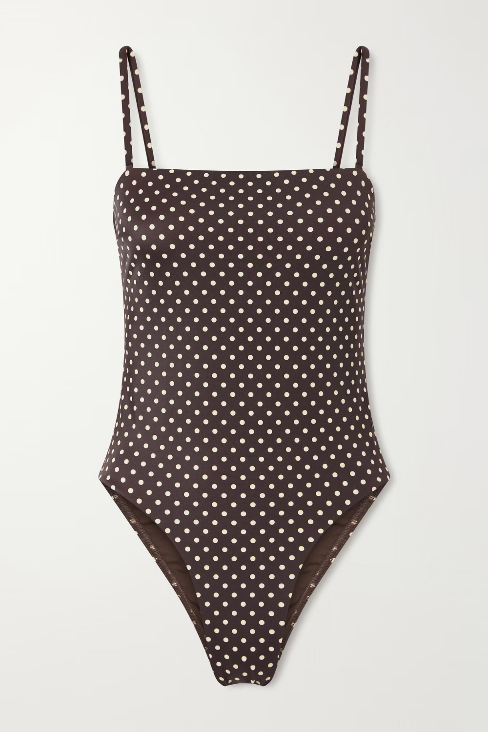 MATTEAU Petite Square polka-dot recycled swimsuit