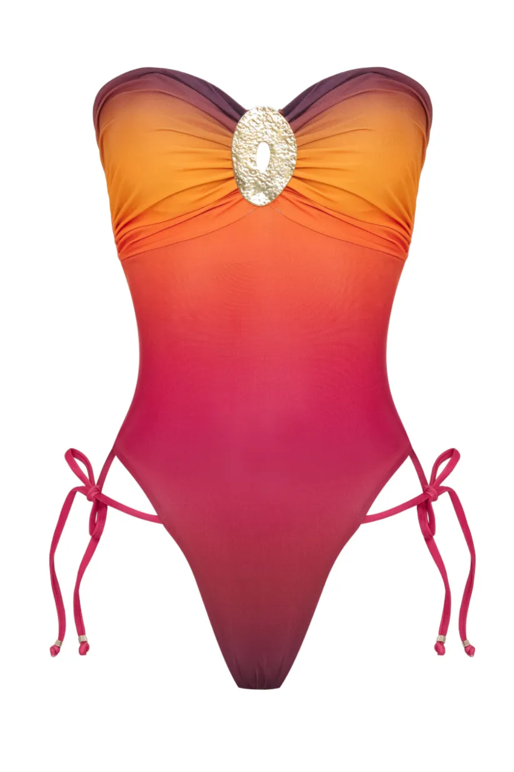Amir Slama x Tati Barbieri gradient-effect ring-detail swimsuit