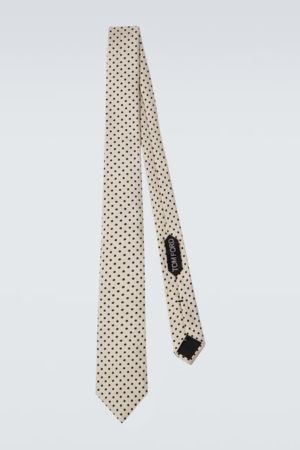 Tom Ford Polka-dot silk jacquard tie