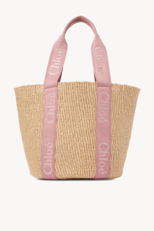 Large Woody basket in natural fibres