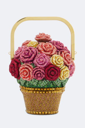 Judith Leiber Rose Basket Bag