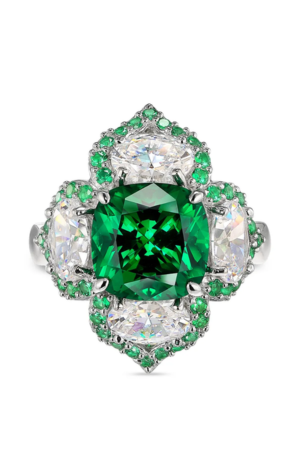 Anabela Chan Lotus Emerald Ring