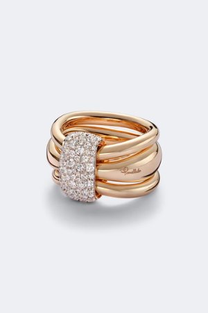 Pomellato Pomellato Together 18kt rose gold ring with diamonds
